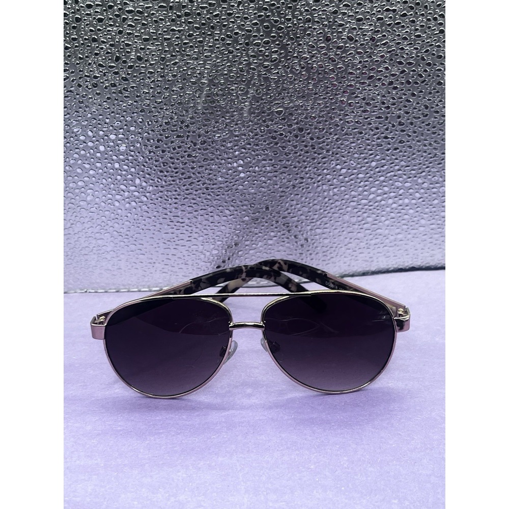 Foster Grant Designer Aviator Sunglasses Rose Metal Frame Pink Gradient Lenses - Picture 2 of 10